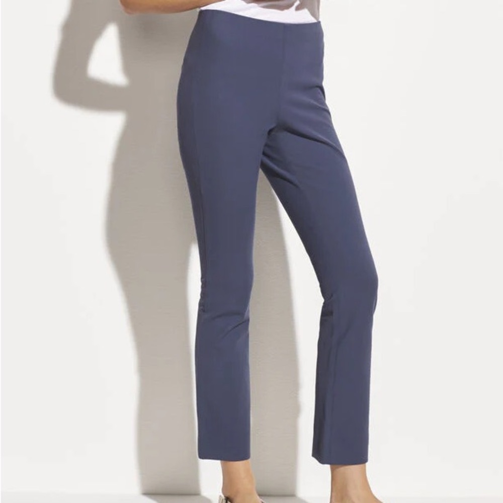 NEW Vince Ladies Mid-Rise Pintuck Crop Flare Pants Career NWT Large